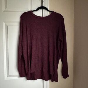 American Eagle Soft & Sexy Thin Knit Sweater Maroon Size M